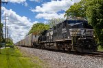 NS 4493 leads a freight eat on the Detroit District